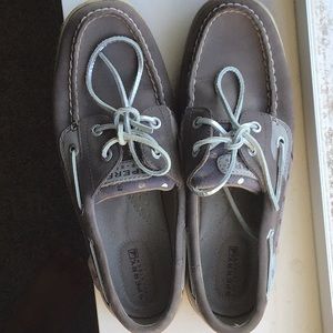 Blue Sperry Top-Sider boat shoes